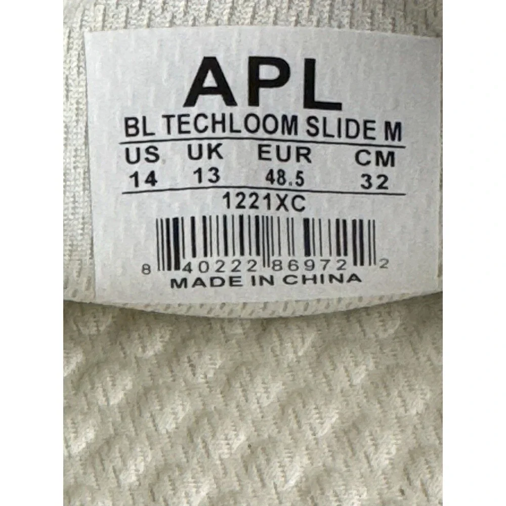 Athletic Propulsion Labs (APL) Big Logo TechLoom Men's Size 14 Multi Slides $130